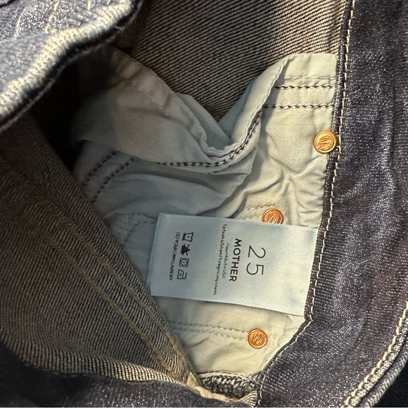 Mother The High Waisted Looker Ankle Fray Jeans Close to the Edge 25 0 stretch - Picture 13 of 14